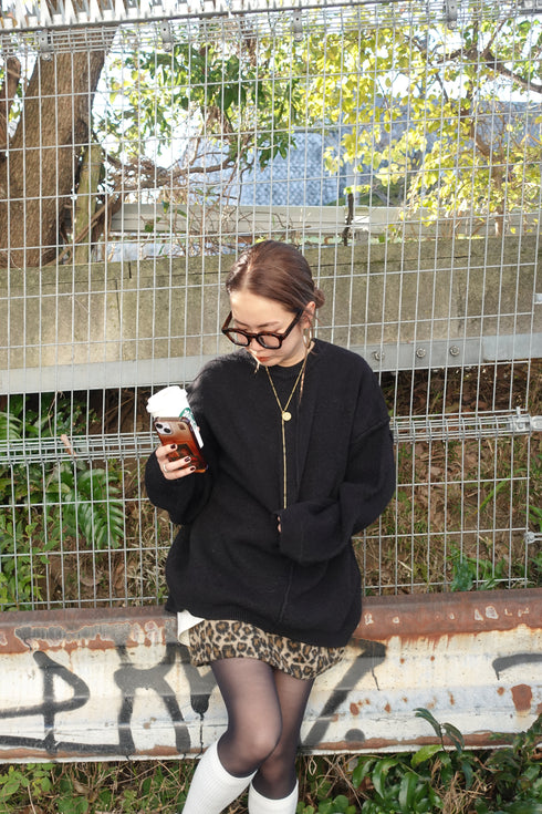 ベーシックルーズニット